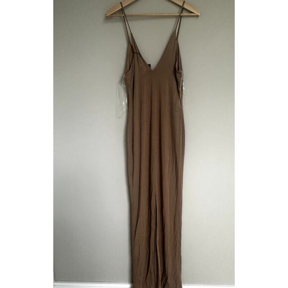 J Lux Label Brown Strappy Maxi Dress Size‎ Large - Picture 4 of 8
